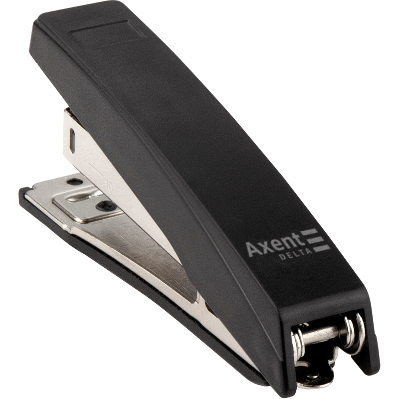 Степлер №10 10арк., пластик., D4219 чорн. Axent Delta - фото 2