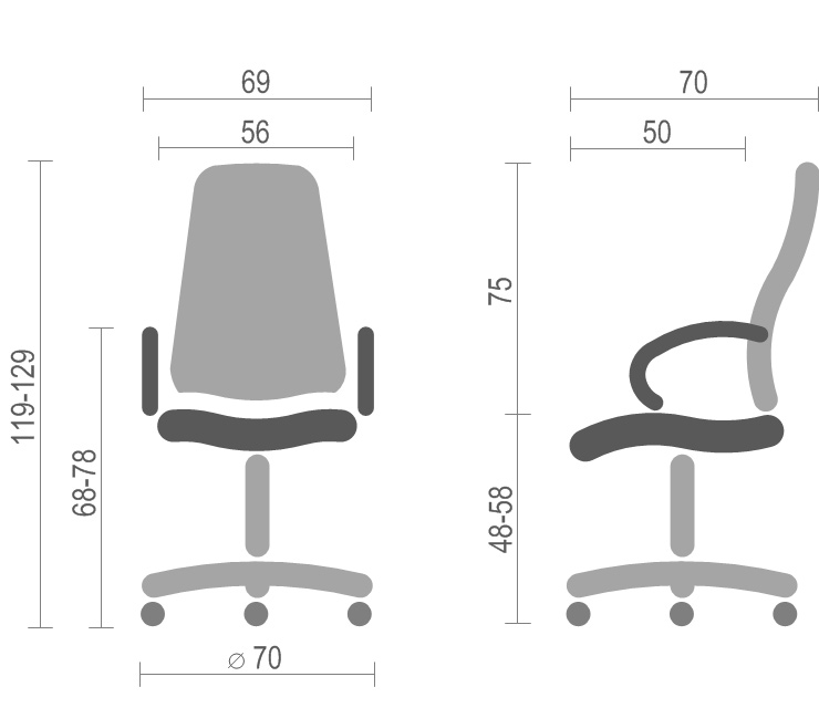 Кресло для руководителя Атлант EX MB, (Кожа LC) коричн. АКЛАС - фото 3