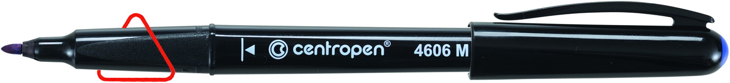 Маркер перманентный для CD/DVD CD-Pen Ergoline 1,0мм.(M) 4606, черн. Centropen - фото 5
