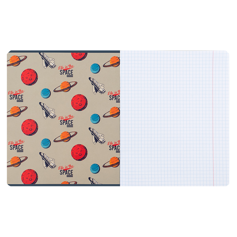 Зошит 12 арк., кл., гібр. лак + УФ лак, NASA (NS25-232) Kite - фото 9