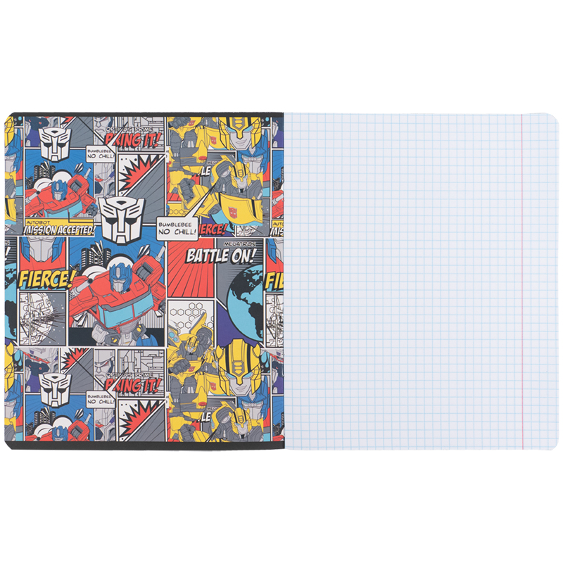 Зошит 12 арк., кл., гібр. лак + УФ лак, Transformers (TF25-232) Kite - фото 5