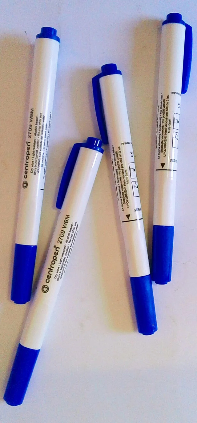 Маркер для досок круглое острие BOARD 1-2мм. 2709, син. Centropen - фото 4