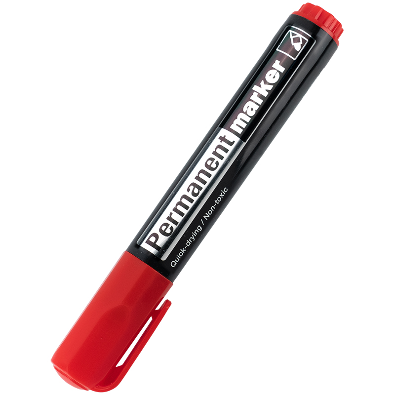 Маркер перманентний, круглий наконечник 2мм. D2605, червоний Axent Delta - фото 3