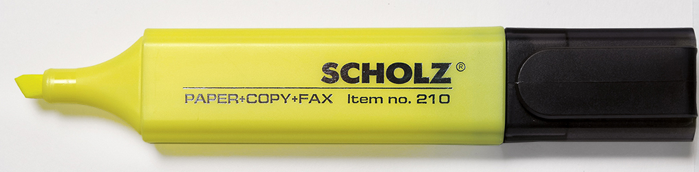 Маркер текстовий 210,1-5мм., жовт. Scholz - фото 6