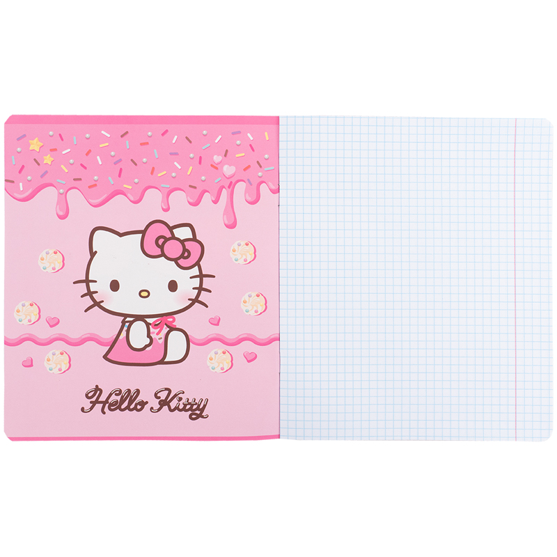 Зошит 12 арк., кл., софт тач + УФ лак, Hello Kitty-2 (HK25-232-2) Kite - фото 9