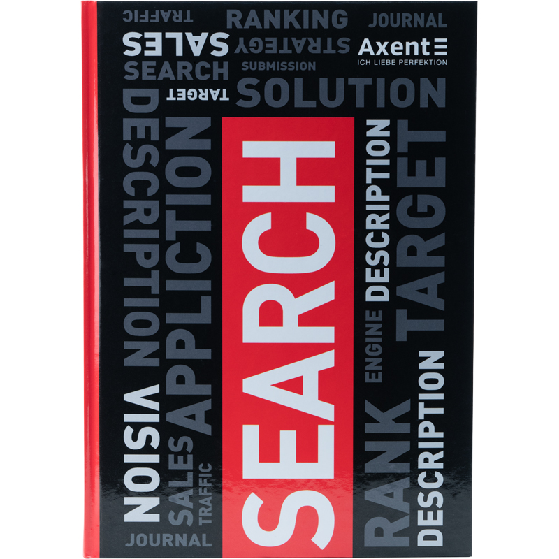 Книга обліку 80арк., А4, Colors, тверда обкладинка, клітинка, черв. Axent - фото 2