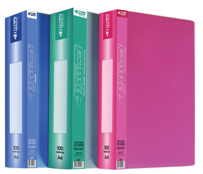 Папка на 100 файлів, асорті 4Office - фото 2