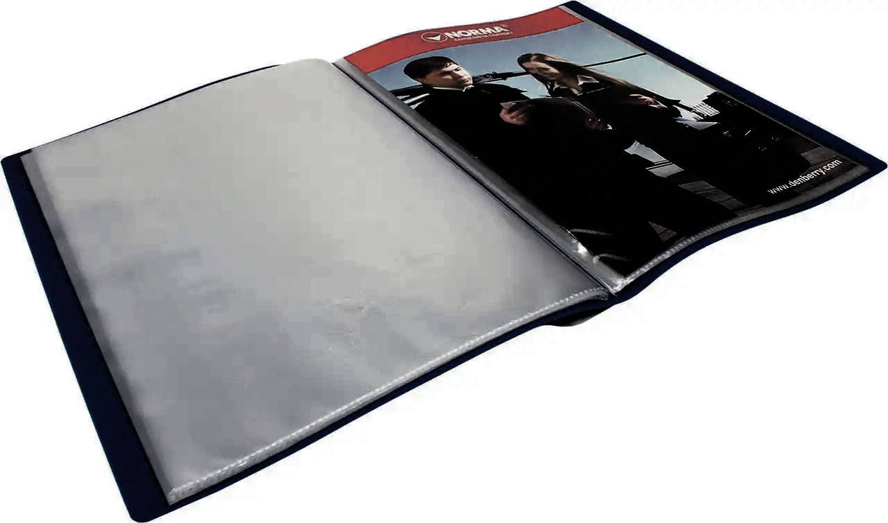 Папка на 40 файлов, толщина 650мкм., черн. NORMA - фото 4