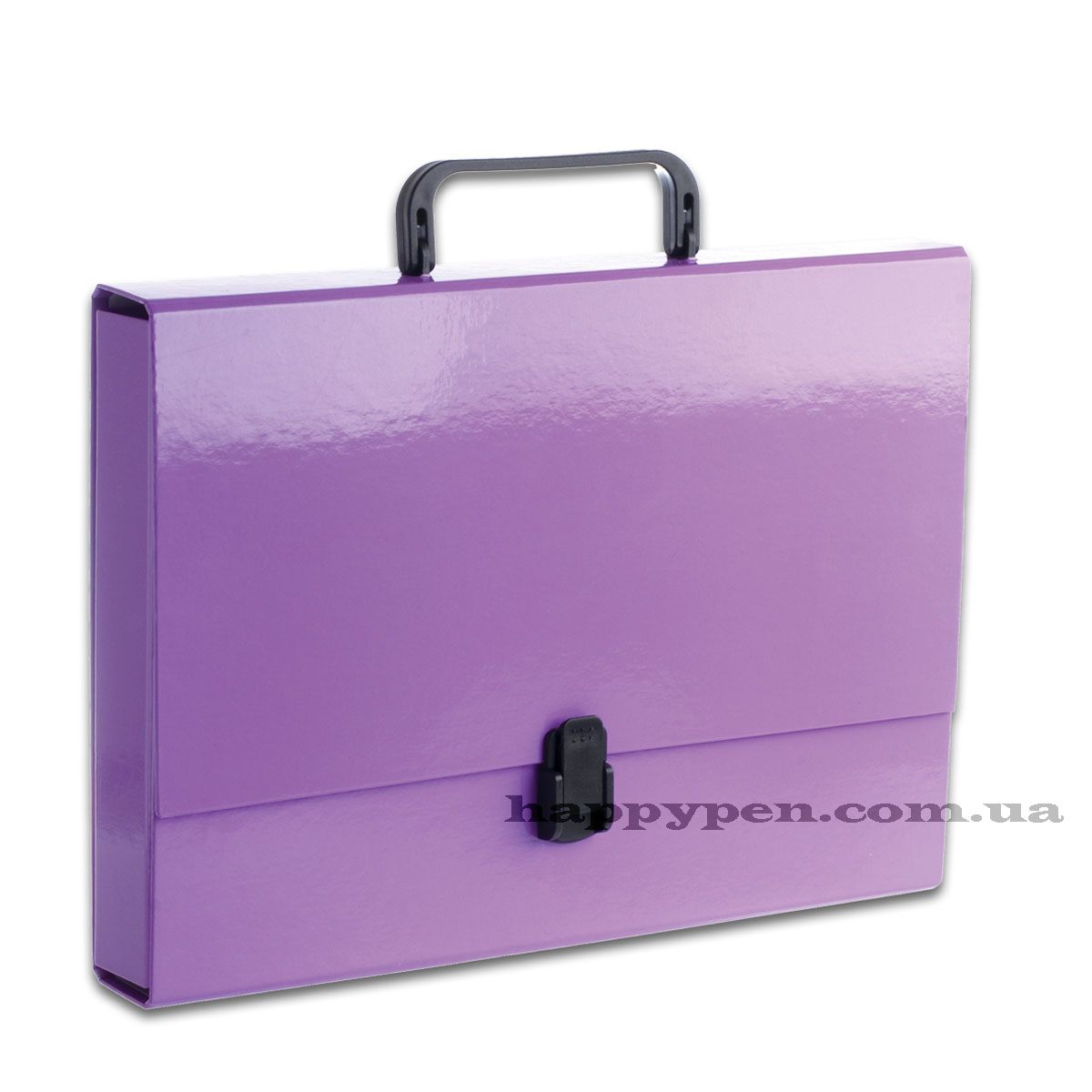 Портфель с ручкой, картонный А4 (32*23,5*5см), на 1 отделение, розов. Penmate - фото 1