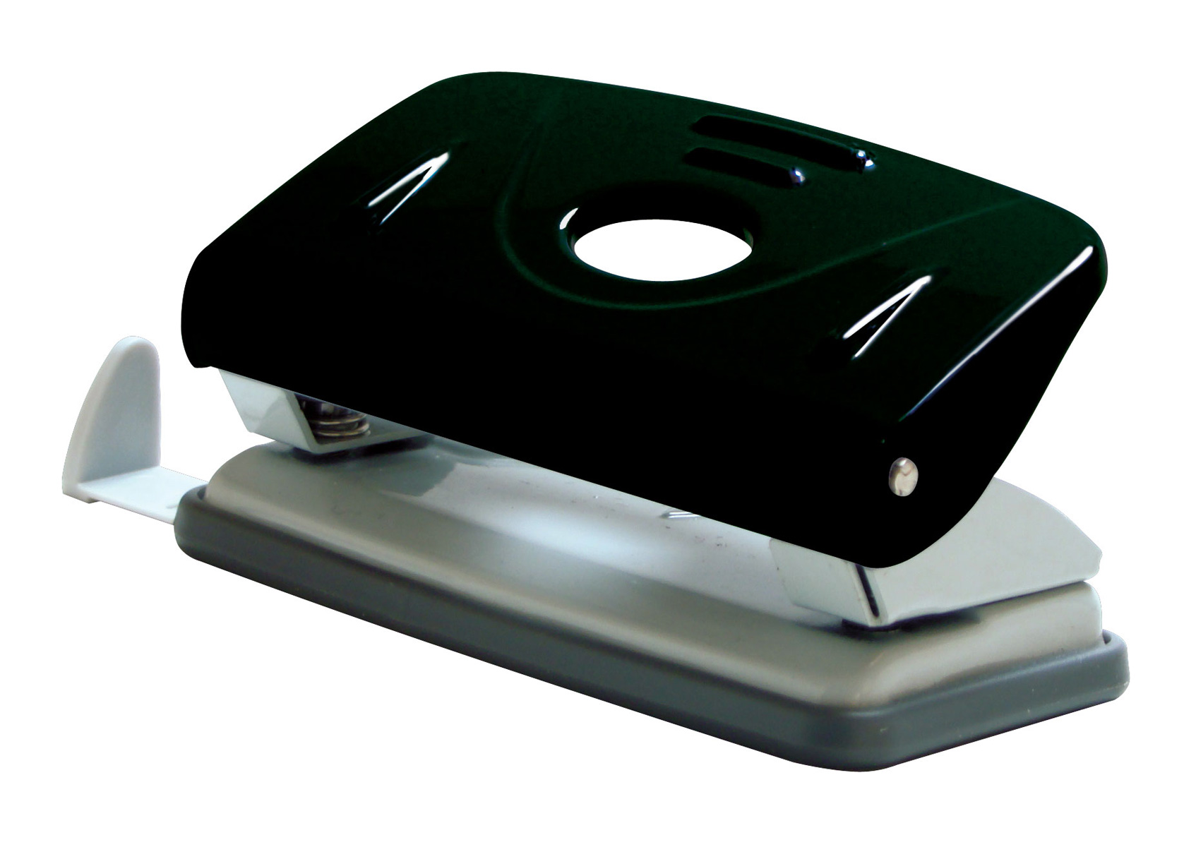 Дырокол на 2 отверстия, до 10 листов (4344), металлический, черн. NORMA - фото 2