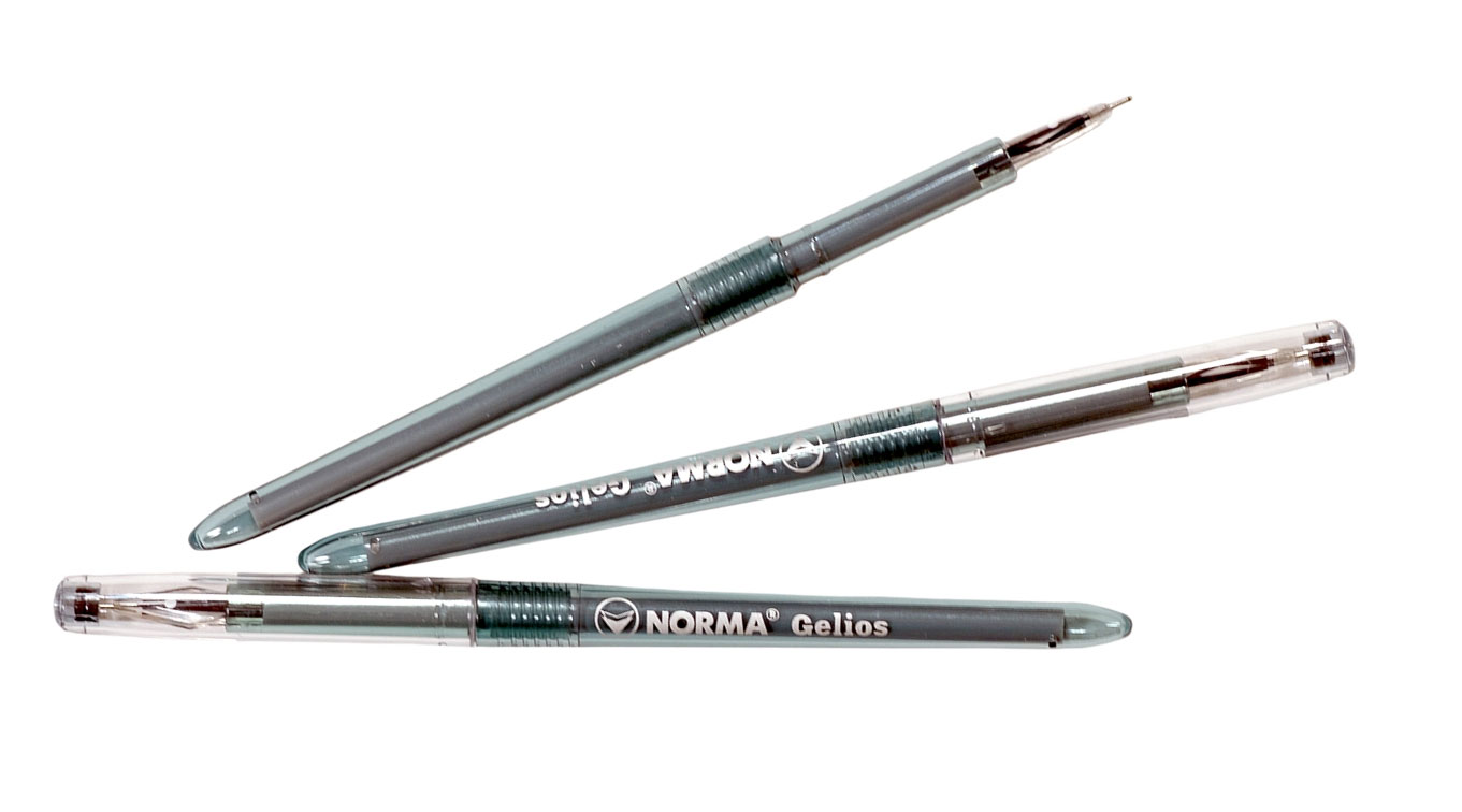 Гельова ручка Gelios, корпус черн., ст. чорн. NORMA - фото 4
