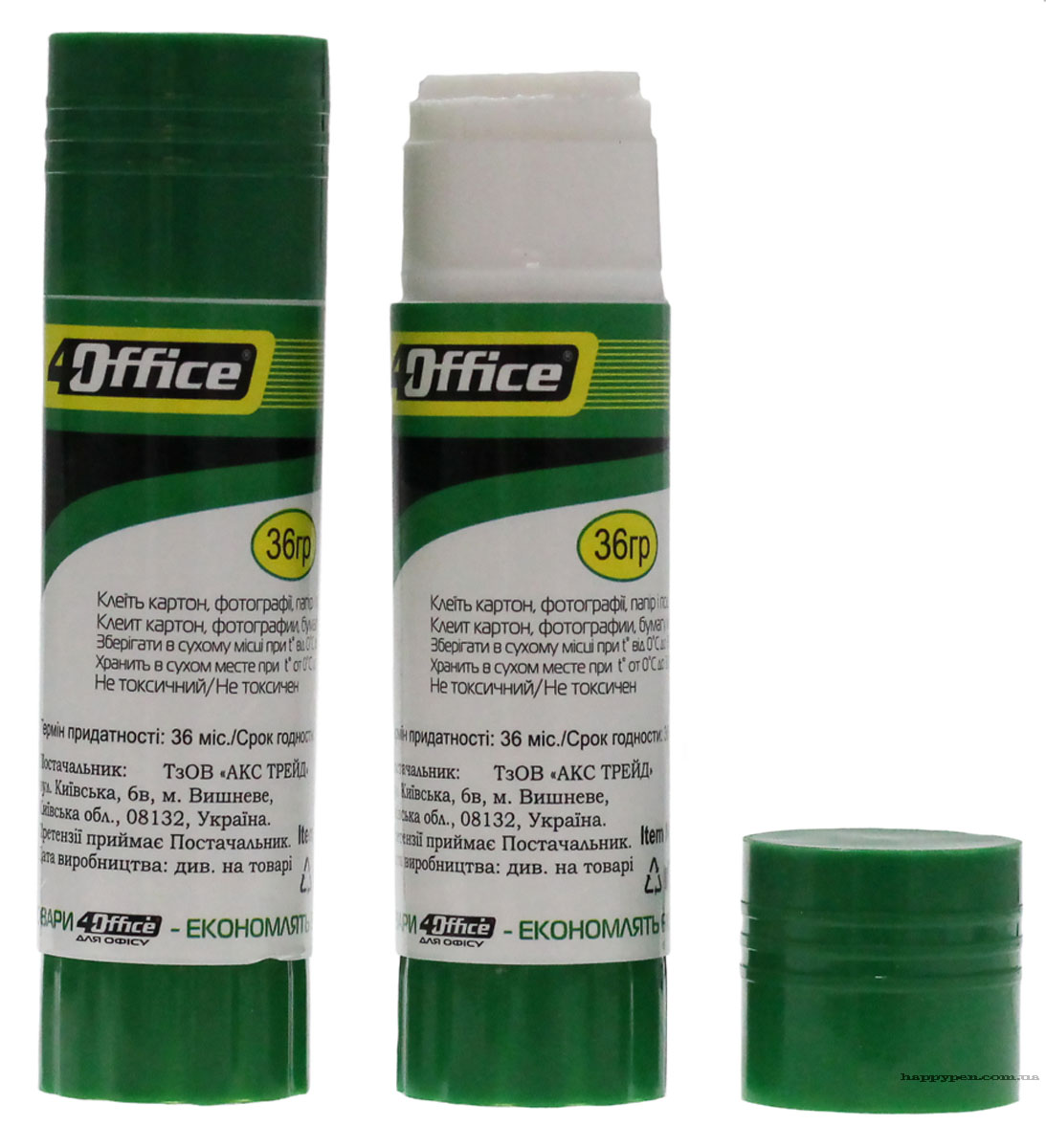 Клей-карандаш PVA, 36г. 4Office - фото 2