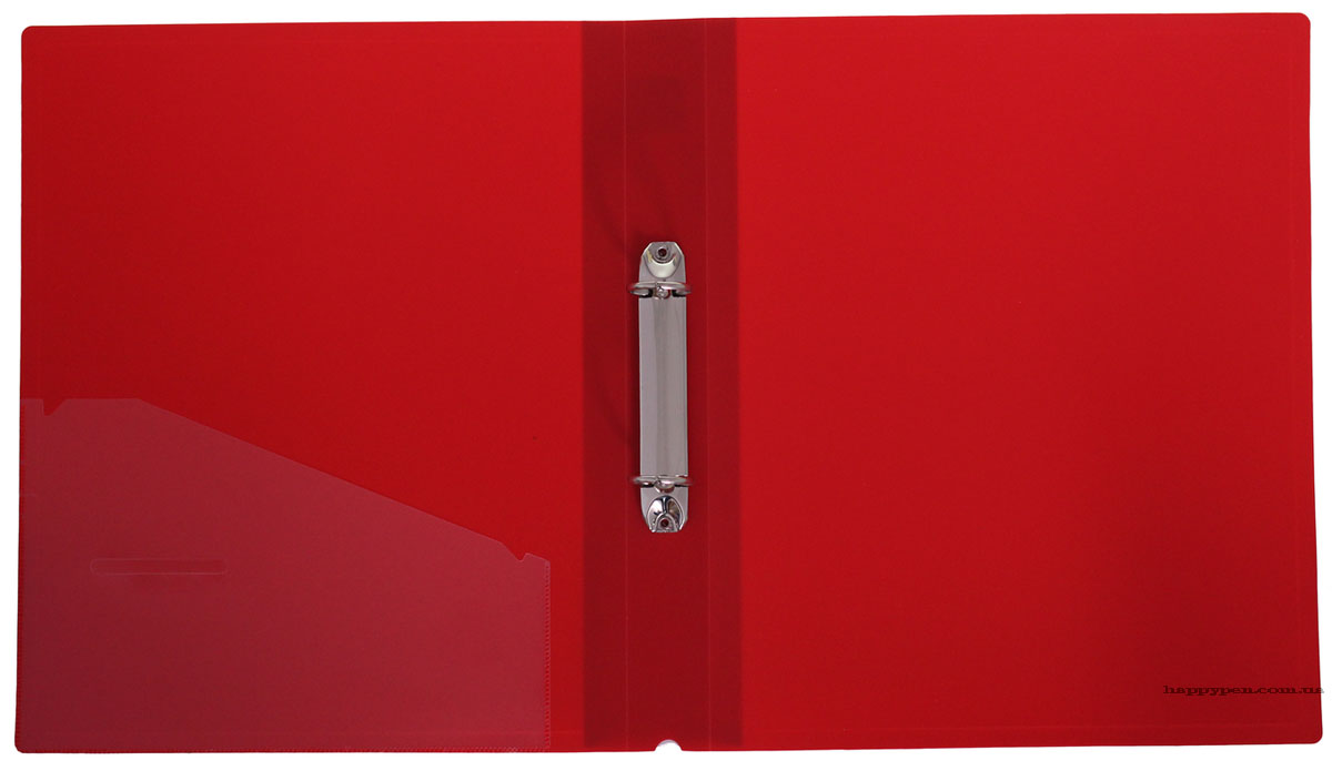 Папка А4, 25мм., 2кольца (PР), красн. NORMA - фото 3