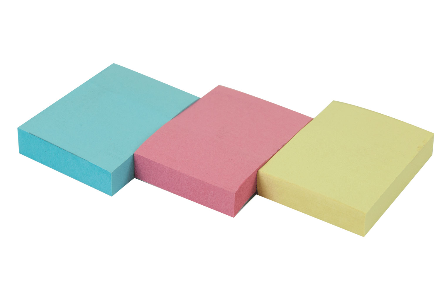 Блок бумаги с клейким слоем 38*51мм.*100 листов, 3шт./уп., mix BuroMax - фото 3