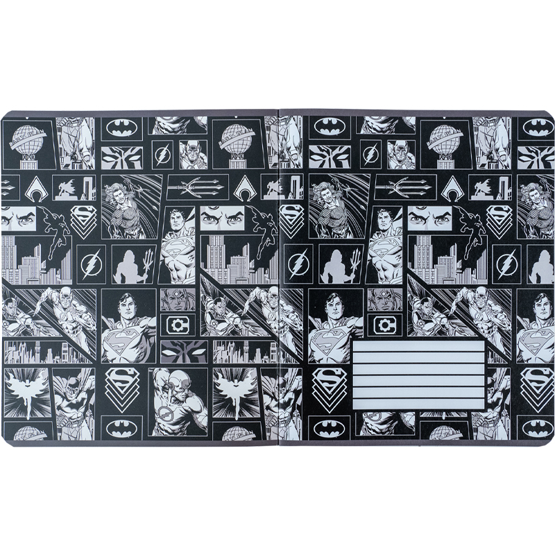 Тетрадь 24 лист.,кл., софт тач + УФ лак, DC Comics (DC24-238) Kite - фото 10