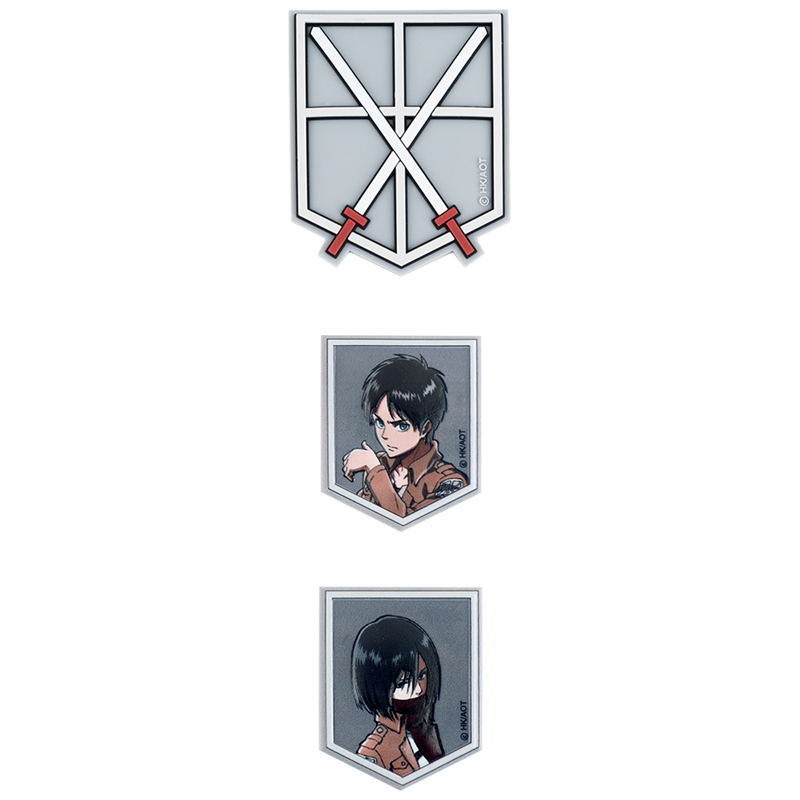 Набор бейджей на липучке, 3 шт., 3012 Attack on Titan Kite - фото 3