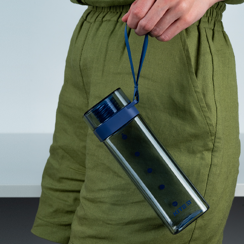 Бутылочка для воды, 550 мл, голубая Kite - фото 5