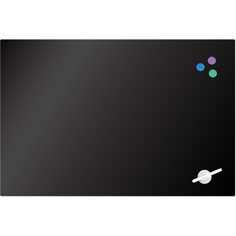 Дошка скляна магнітно-маркерна 60х90см., чорн. Axent - фото 3