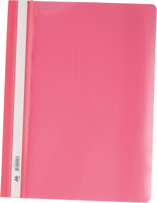 Швидкозшивач з прозорим верхом, А4, рожев. BuroMax - фото 2