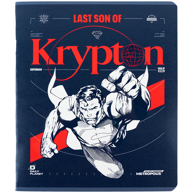 Тетрадь 48 лист., кл., гибр. лак + УФ лак, DC Comics (DC24-259) Kite - фото 20