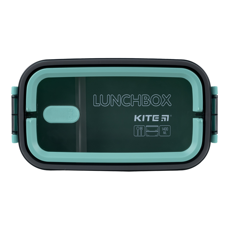 Ланчбокс двойной с наполнением 1400 мл, зеленый Kite - фото 5
