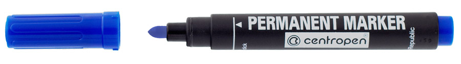 Маркер перманентный круглое острие 2,5мм., 8566, син. Centropen - фото 3