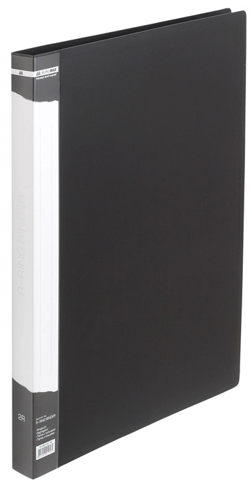 Папка А4, 25мм., 2 кільця, пластик, асорті BuroMax - фото 4