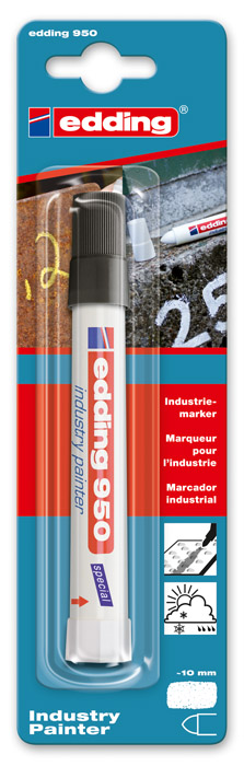 Маркер для промислової графіки 950, круглий наконечник 10мм., чорн. Edding - фото 4