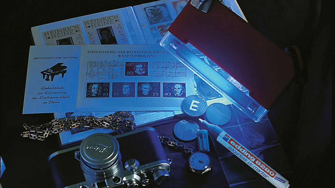 Маркер для ультрафиолетовых лучей  8280, круглое острие 1,5-3мм. Edding - фото 4