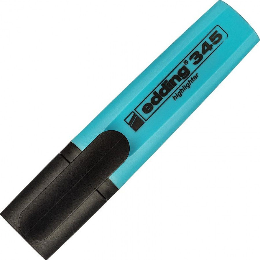 Маркер текстовий 345, 2-5мм., блакит. Edding - фото 5