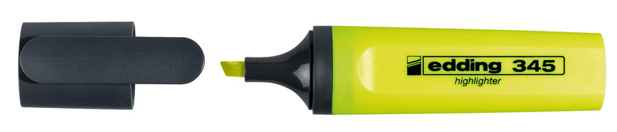 Маркер текстовый 345, 2-5мм., желт. Edding - фото 6