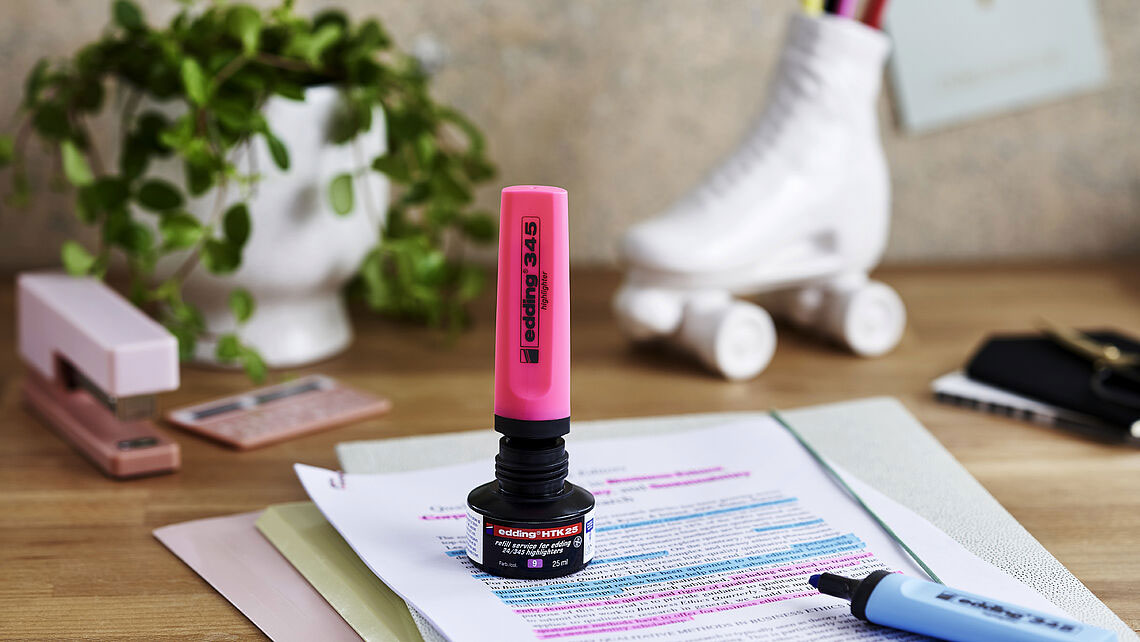 Маркер текстовий 345, 2-5мм., зелен. Edding - фото 4