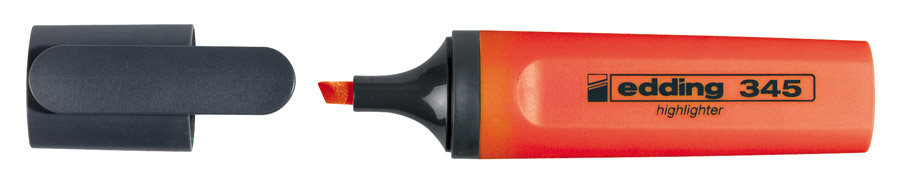 Маркер текстовый 345, 2-5мм., оранж. Edding - фото 4