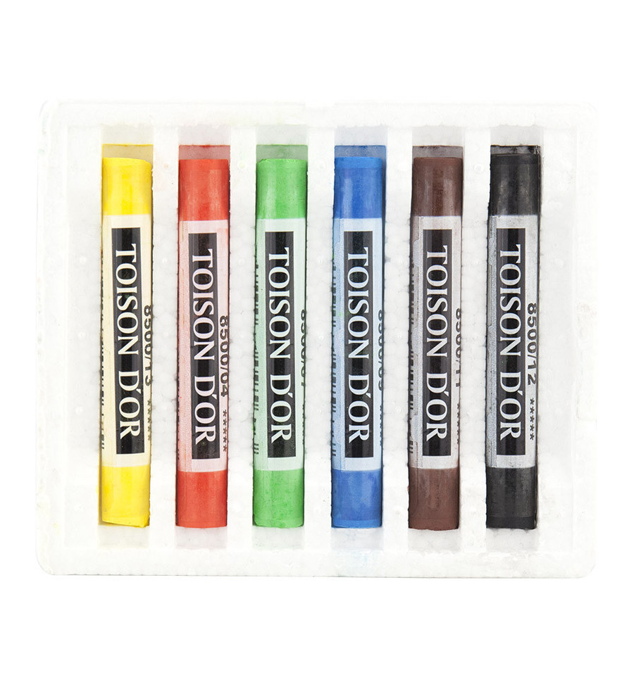 Пастель суха 6 кольорів, TOISON D'OR 8511 Koh-i-noor - фото 3