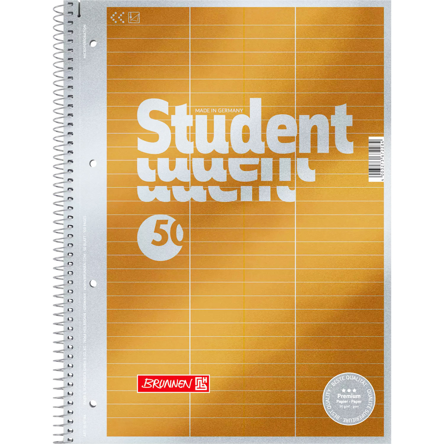 Коледж-блок А4 Premium, ліновка під словник, 50 арк., Словник Brunnen - фото 2