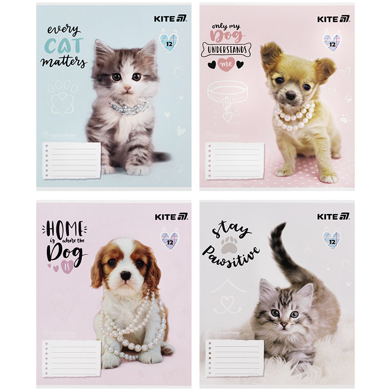 Тетрадь 12 лист., кос., софт тач + УФ лак, RH (R25-235) Kite - фото 9