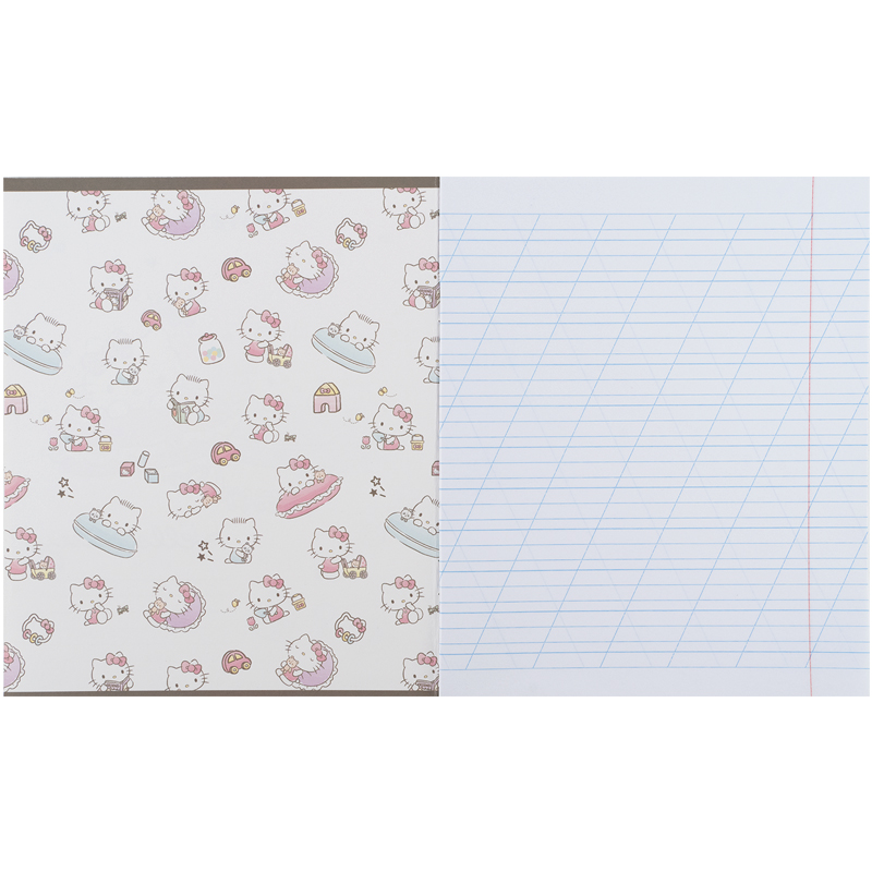 Тетрадь 12 лист., кос., УФ лак + глитер, Hello Kitty-1 (HK25-235-1) Kite - фото 11