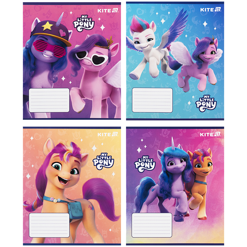 Тетрадь 12 лист., кос., УФ лак + глитер, Little Pony (LP25-235) Kite - фото 10