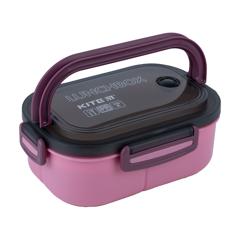 Ланчбокс з розділювачем 1200 мл, бордовий Kite - фото 4