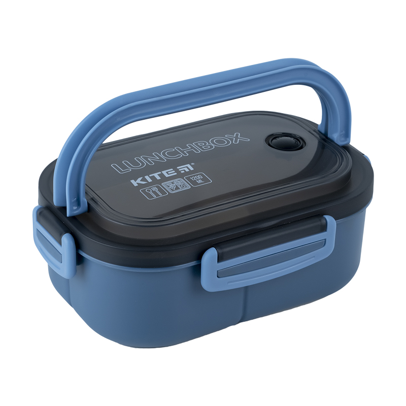 Ланчбокс з розділювачем 1200 мл, синій Kite - фото 5