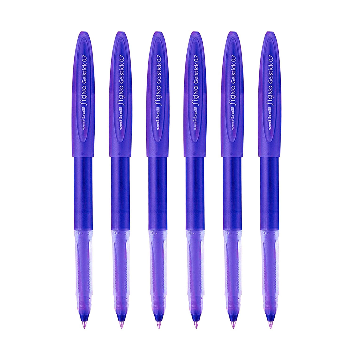 Гелева ручка Uni-ball Signo Gelstick 0,7мм., корпус фіолет., ст. фіолет. Uni - фото 5