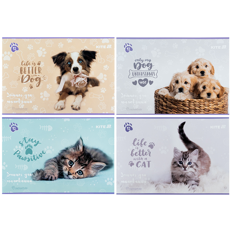 Зошит для малювання, 12 арк., скоба, софт тач + УФ лак, RH (R25-241) Kite - фото 8