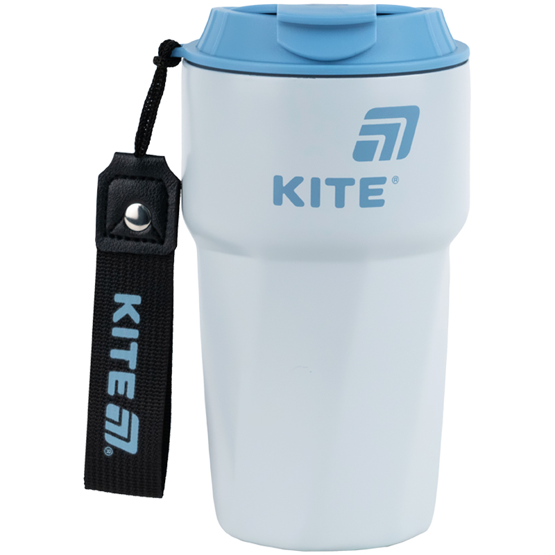 Термокружка  450 мл, сіро-блакитна Kite - фото 3