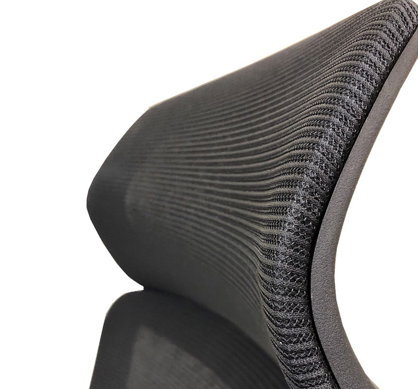 Кресло для персонала Вирго HR HB 8002A, черн. АКЛАС - фото 4