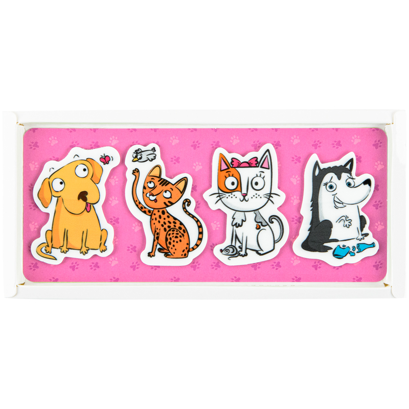 Закладки пластиковые 4x20 шт, 35х50 мм, Pets Kite - фото 2