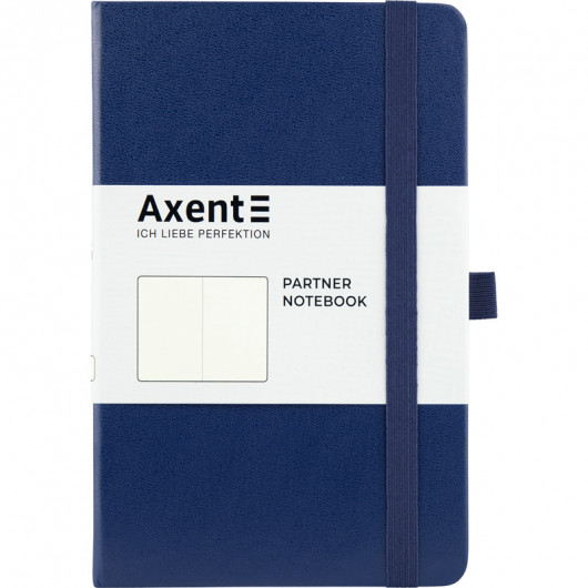 Книга записна Partner А5 (125*195мм.), 96арк., нелін., син. Axent - фото 1