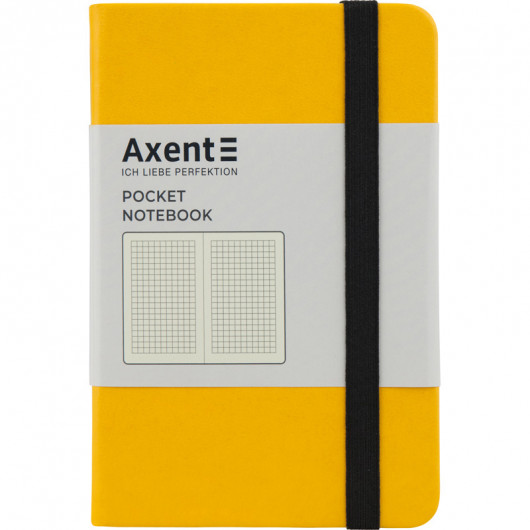 Книга записная Partner А6 (95*140ммм.), 96л, кл., желт. Axent - фото 1