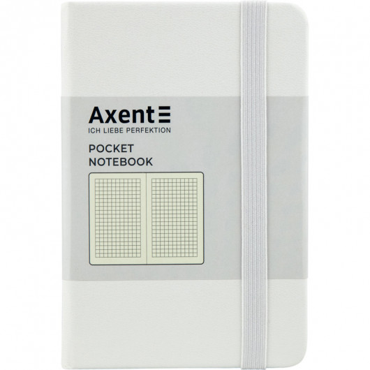 Книга записная Partner А6 (95*140ммм.), 96л, кл., бел. Axent - фото 1
