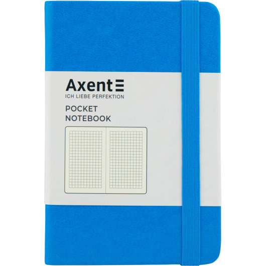 Книга записная Partner А6 (95*140ммм.), 96л, кл., голуб. Axent - фото 1