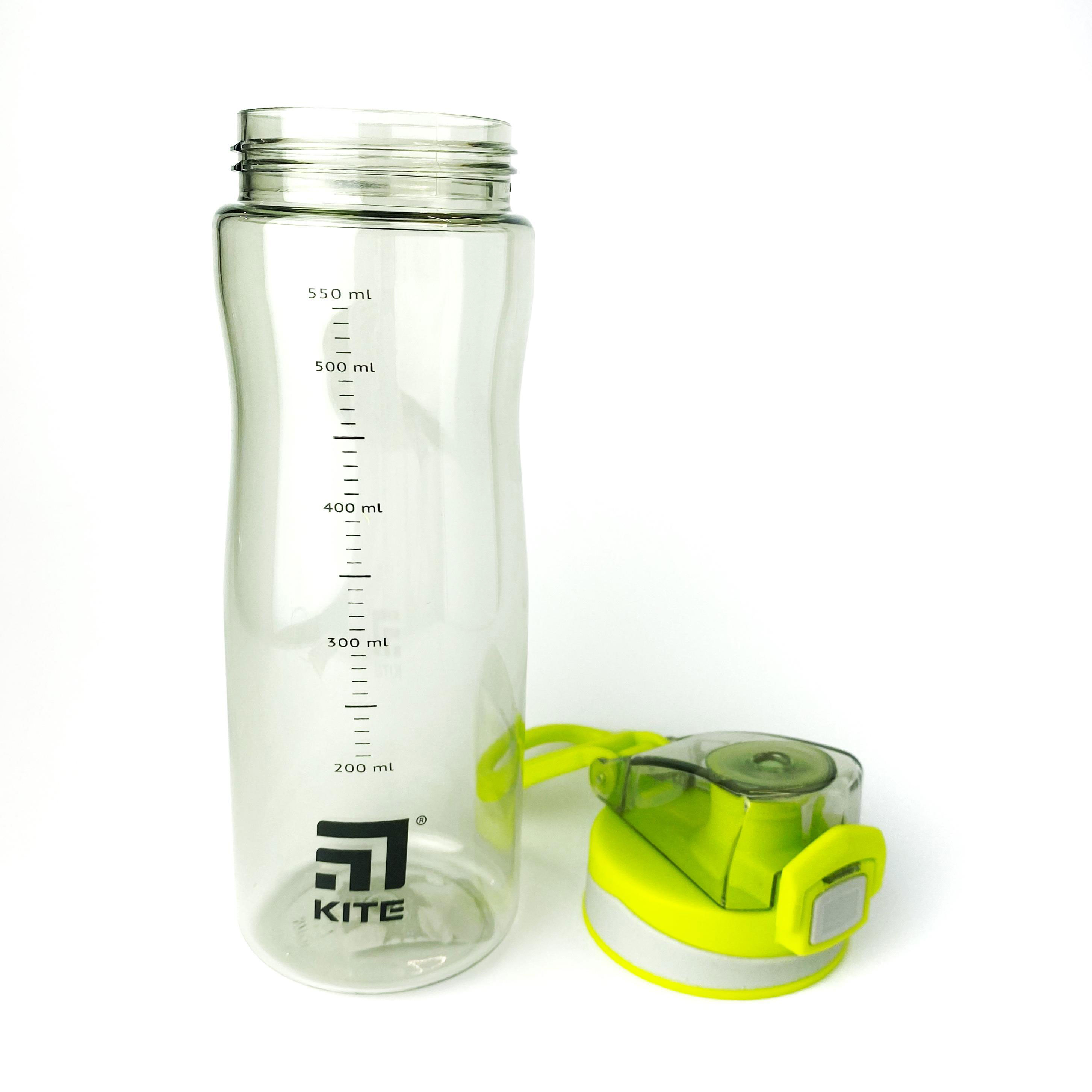 Пляшечка для води Kite 650мл, сір.- зелен. Kite - фото 4